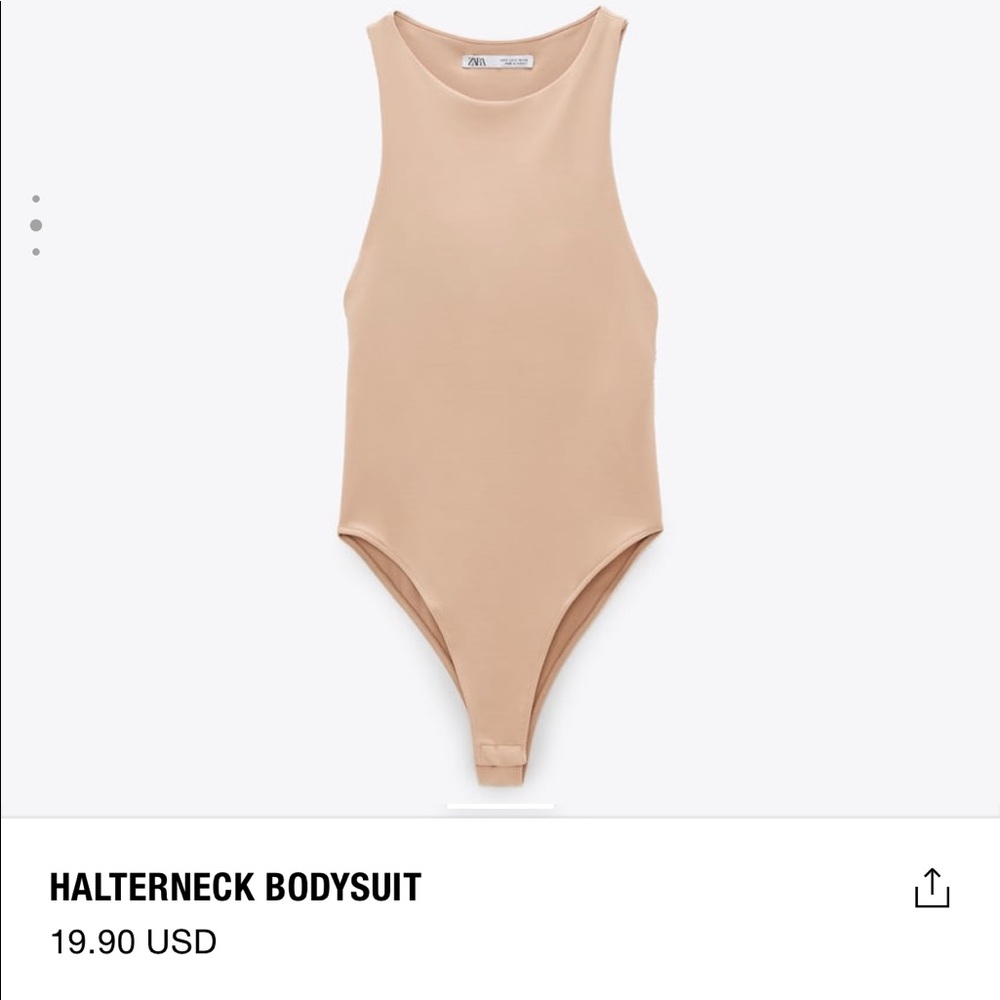 ZARA HALTERNECK BODYSUIT